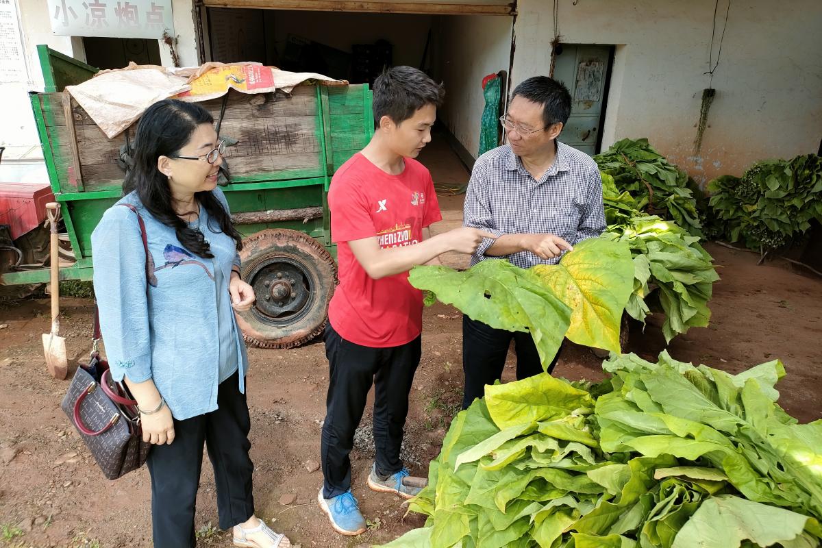 图1  驻点人员向牟副主任汇报工作情况.jpg