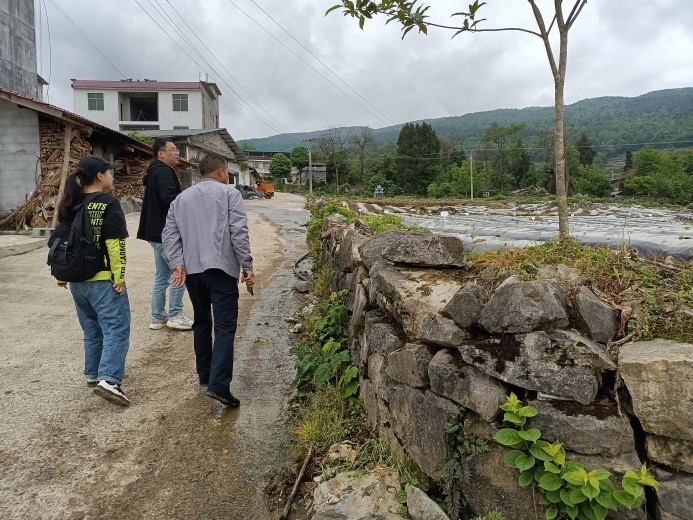 重庆中烟领导到龚滩烟叶基地单元视察
