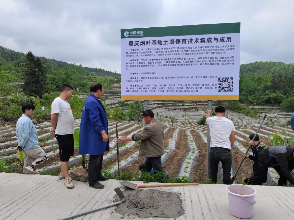彭水基地单元完成标牌放置工作