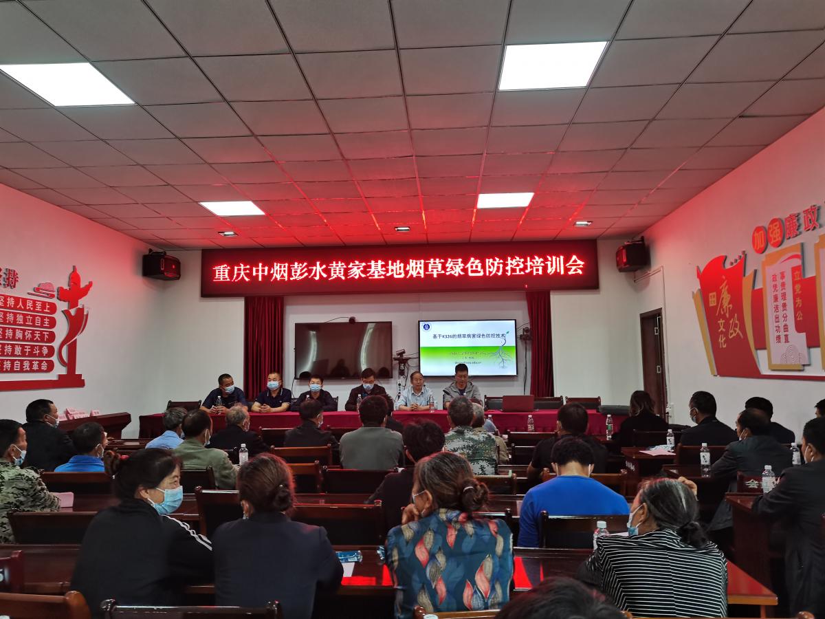 丁伟教授赴彭水开展烟草绿色防控技术培训