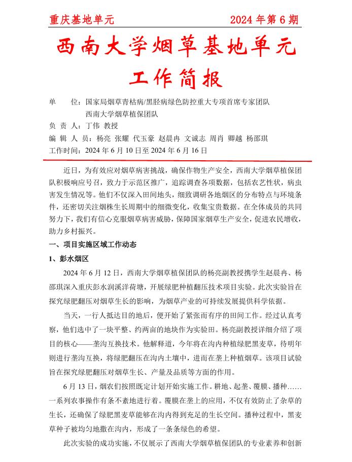 2024重庆基地周报第6期