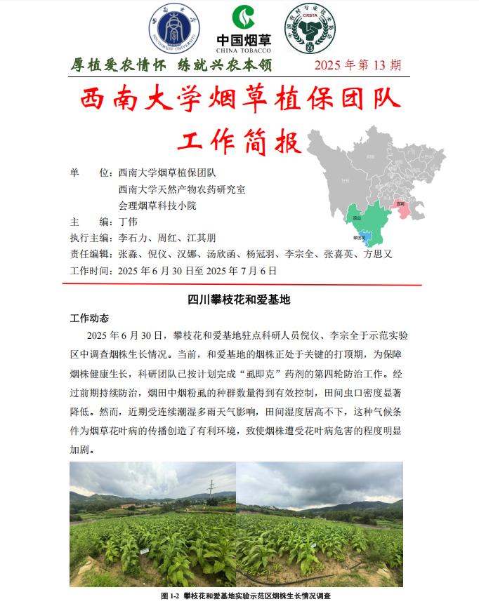 2025年四川基地单元周报-第13期